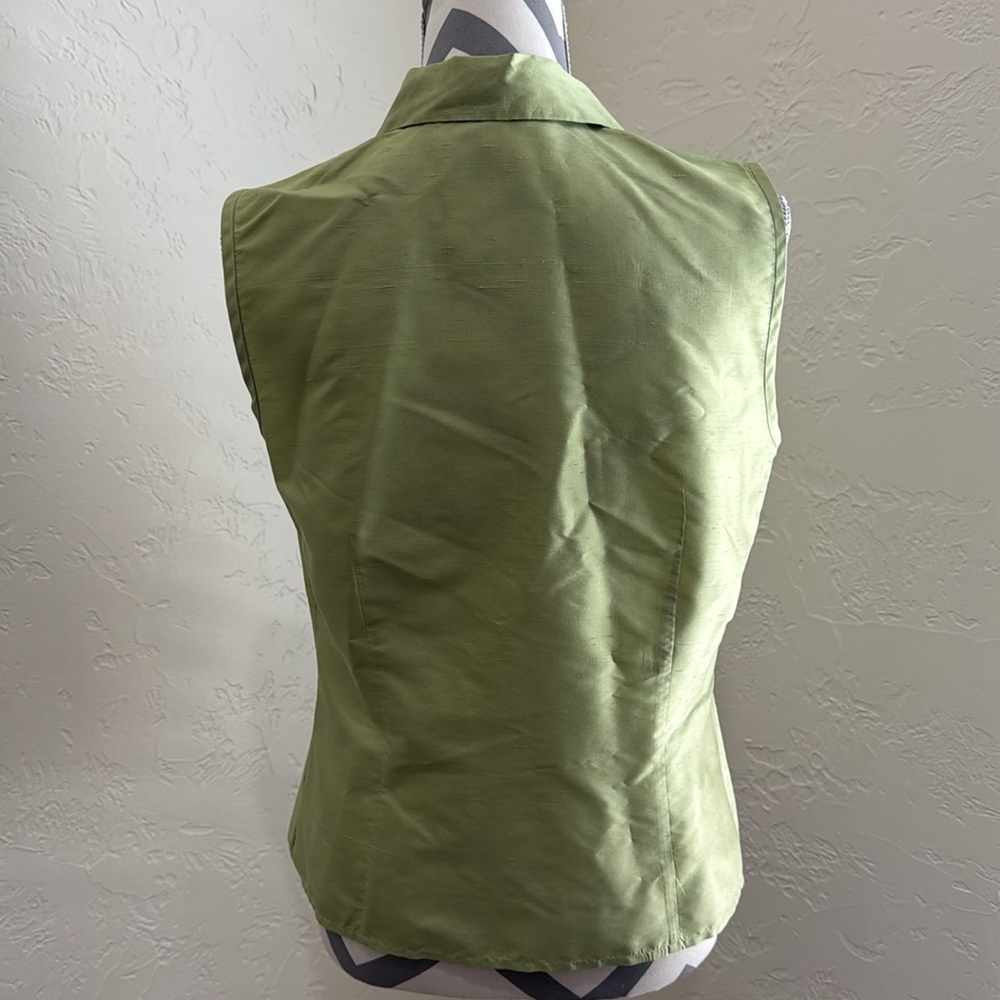 SILK SLEEVELESS TOP - Picture 4 of 4